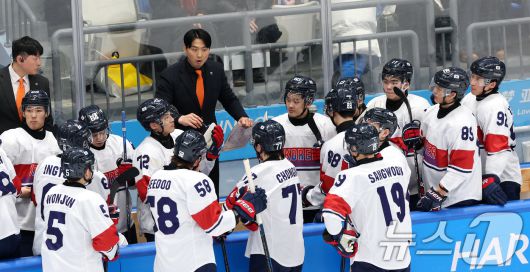 남자 아이스하키 대표팀. /뉴스1 ⓒ News1 이승배 기자