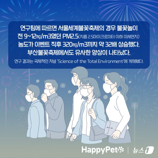 불꽃놀이 펫카드 ⓒ 뉴스1