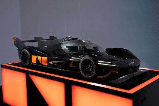 3일 경기 고양 일산 킨텍스에서 열린 '2025 서울모빌리티쇼' 언론 공개 행사에서 제네시스 부스에 전시된 'GMR-001 하이퍼카' 디자인(제네시스 제공). 2025.04.03.