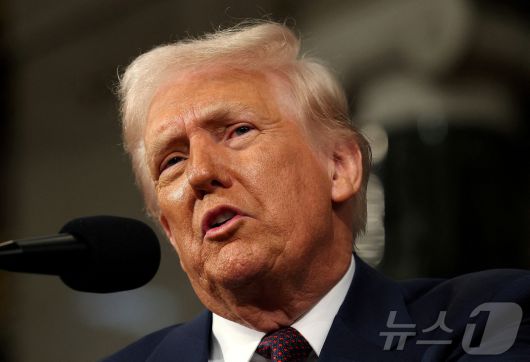 도널드 트럼프 미국 대통령이 미국 국회에서 연설하고 있다. 2025.03.04 ⓒ 로이터=뉴스1 ⓒ News1 김지완 기자