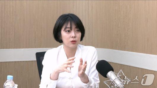 배현진 국민의힘 의원이 29일 뉴스1TV '팩트앤뷰'에 출연해 질문에 답하고 있다.