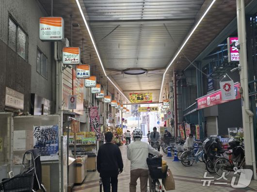 시카이 호텔이 위치한 후세 시장 2025.05.15 ⓒ 뉴스1 김승준 기자