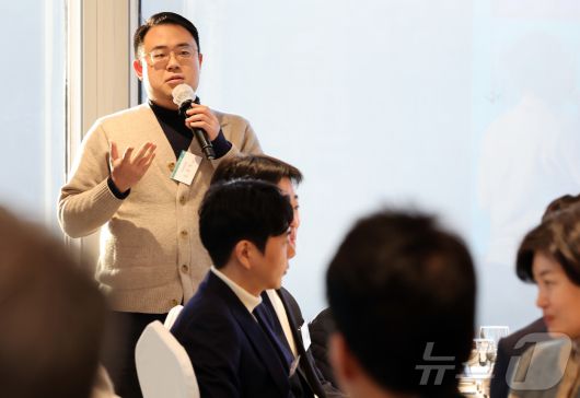 오상록 하이퍼리즘 대표가 15일 오전 서울 중구 롯데호텔에서 열린 제7회 뉴스1 블록체인 리더스클럽에서 자유 발표를 하고 있다. 2025.1.15/뉴스1 ⓒ News1 이동해 기자