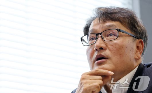 정경훈 SG레일 대표가 16일 고양시 대곡역에 위치한 SG레일 본사에서 뉴스1과 인터뷰를 하고 있다. 2025.5.16/뉴스1 ⓒ News1 이동해 기자