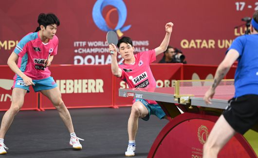 남자 복식 장우진-조대성 조(대한탁구협회 제공)