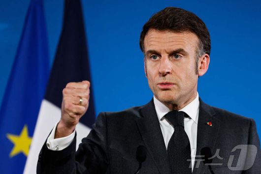 에마뉘엘 마크롱 프랑스 대통령의 모습. 2025.03.07 ⓒ AFP=뉴스1 ⓒ News1