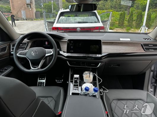 폭스바겐의 대형 SUV '신형 아틀라스' 실내.ⓒ 뉴스1 이동희 기자