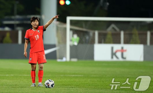 여자 축구대표팀 지소연. /뉴스1 ⓒ News1 이승배 기자