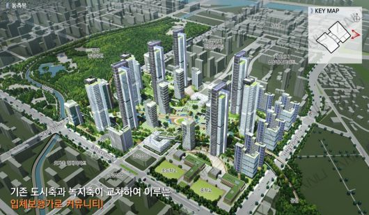 사진은 분당 시범단지(우성, 현대) 선도지구 ANU 조감도. 해당 조감도는 주민설명회를 위한 초기 기획 자료로, 추후 사업 진행 시 조합 및 인허가 협의에 따라 변경될 수 있음.(한국자산신탁 제공)