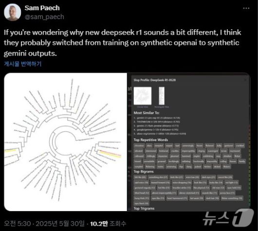 샘 페이크(Sam Paech) 호주 멜버른 인공지능 개발자 X(옛 트위터) 갈무리