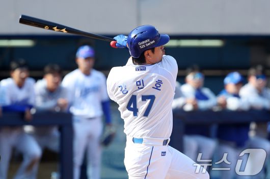 역대 최초로 4번째  FA를 노리는 강민호(삼성). /뉴스1 DB ⓒ News1 공정식 기자