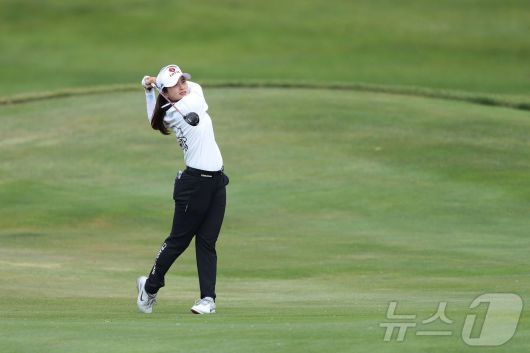 샷 날리는 최혜진. ⓒ AFP=뉴스1