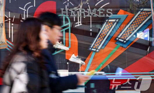 서울 시내 한 백화점 에르메스 매장 모습. 2025.1.10/뉴스1 ⓒ News1 김성진 기자