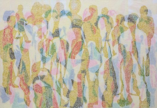 이길우 All kinds of things025-8 2025 80x110 cm Incense, Mixed media on hanji paper (선화랑 제공)