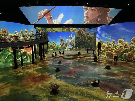 23일 서울 광진구 워커힐호텔에서 로스트아크 미디어아트전 '로스트아크 빛의 여정'이 열렸다.2025.6.23/뉴스1 ⓒ 뉴스1 김민재 기자