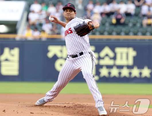 LG 트윈스 외국인 투수 요니 치리노스. 2025.6.12/뉴스1 ⓒ News1 이동해 기자