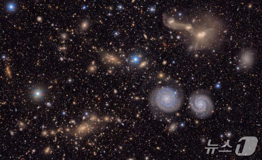 루빈천문대가 촬영한 처녀자리 은하단의 일부 사진(천문연 제공) /뉴스1