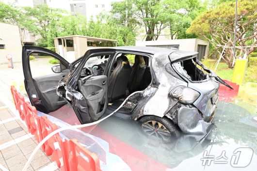 화재 차량 모습.(경기도소방재난본부 제공)