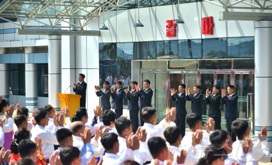 (평양 노동신문=뉴스1) = 북한은 지난 12일 강원도의 항구도시인 원산시에 갈마역이 준공됐다고 밝혔다. [국내에서만 사용가능. 재배포 금지. DB 금지. For Use Only in the Republic of Korea. Redistribution Prohibited] rodongphoto@news1.kr