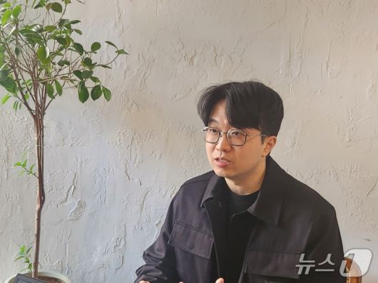 모리타 준 퍼플렉시티 아시아태평양 대표가 뉴스1과 인터뷰하고 있다. 2025.4.16