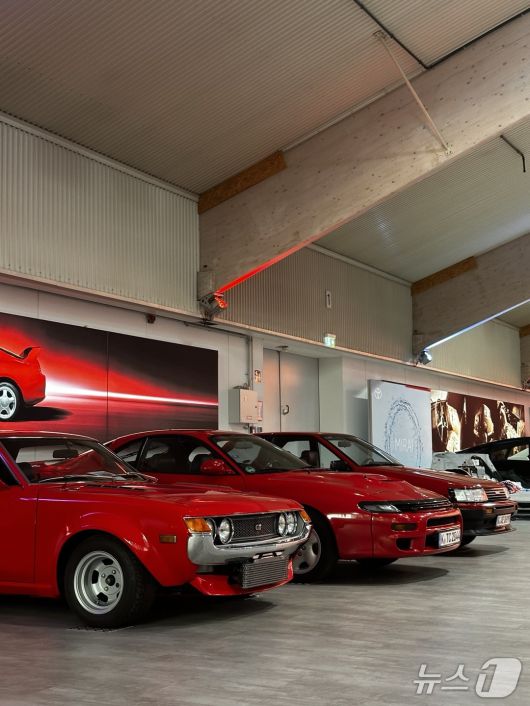 도요타 브랜드를 대표하는 셀리카와 AE86 모습.ⓒ 뉴스1 이동희 기자