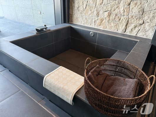 쏠비치남해 빌라 객실에 설치된 자쿠지 시설. ⓒ 뉴스1 김형준 기자