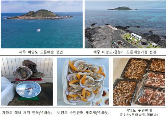 드론배송 모습.(국토교통부 제공)