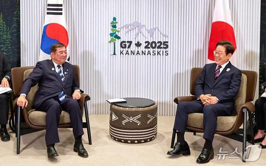 이재명 대통령, 이시바 시게루 일본 총리.(대통령실 제공. 재판매 및 DB 금지)