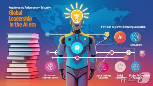 자료: AI를 활용해 생성한 AI 시대의 글로벌 리더십 이미지