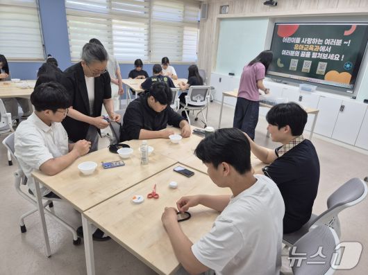 평창 진부고 ‘학생 맞춤형 학과 체험 행사’.(한림성심대학교 제공. 재판매 및 DB금지)/뉴스1