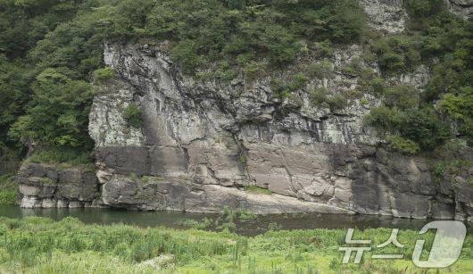 유네스코 세계문화 유산 등재가 확정된 '울주 대곡리 반구대 암각화'의 13일 모습. 2025.7.13/뉴스1 ⓒ News1 조민주 기자