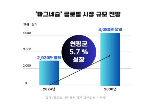 마그네슘 글로벌 시장 전망.(알피바이오 제공)/뉴스1
