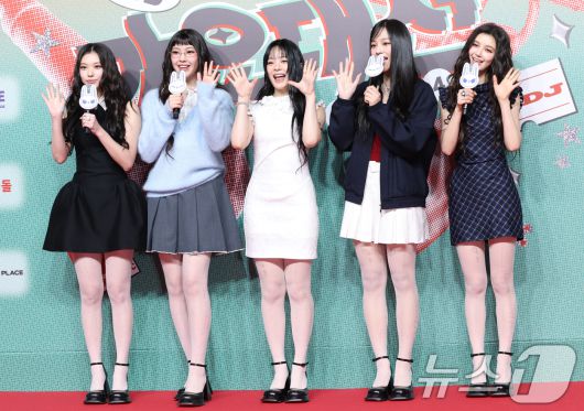 뉴진스 해린(왼쪽부터)과 혜인, 하니, 민지, 다니엘 ⓒ News1