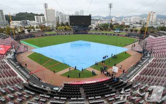 프로야구 인천, 광주, 대구 경기가 우천 및 그라운드 사정으로 취소됐다. /뉴스1 DB ⓒ News1 오대일 기자