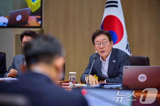 이재명 대통령이 지난달 29일 서울 용산 대통령실 청사에서 열린 국무회의에서 발언하고 있다. (대통령실 제공. 재판매 및 DB 금지) 2025.7.29/뉴스1 ⓒ News1 허경 기자