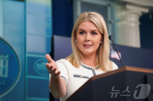 캐롤라인 레빗 백악관 대변인. 2025.7.17 ⓒ 로이터=뉴스1 ⓒ News1 류정민 특파원