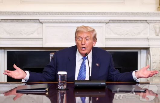 도널드 트럼프 미국 대통령. 2025.08.08. ⓒ 로이터=뉴스1 ⓒ News1 류정민 특파원