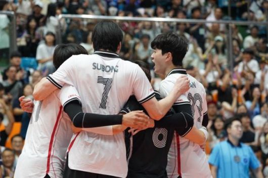 한국남자배구대표팀(대한배구협회 제공)