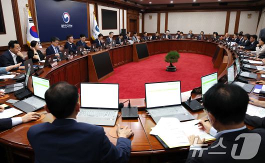 26일 오전 서울 종로구 정부서울청사에서 열린 국무회의. 2025.8.26/뉴스1 ⓒ News1 임세영 기자