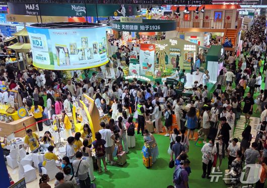 22일 중국 상해에서 열린 '펫페어 아시아'에 설치된 마즈 부스. ⓒ 뉴스1