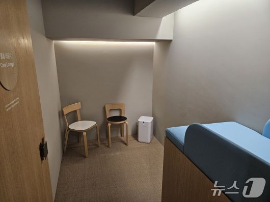 이구키즈 성수 매장 내부 모습. 수유실.ⓒ 뉴스1/김진희 기자.