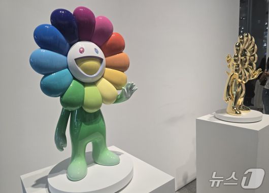 무라카미 다카시 개인전 전시 전경. ⓒ 뉴스1 김정한 기자