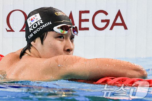 수영 국가대표 김우민. 2024.7.29/뉴스1 ⓒ News1 박정호 기자