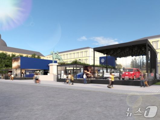 폭스바겐의 IAA 2025 체험형 전시관 조감도.(폭스바겐그룹 제공)