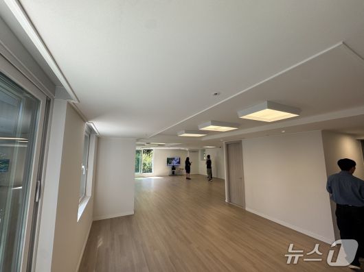 현대건설의 차세대 공간 구조 '네오 프레임'이 적용된 실증 시설. 2025.9.5/ 뉴스1 ⓒ News1 윤주현 기자