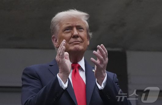 2025년 9월 7일 미국 뉴욕주 플러싱 빌리 진 킹 내셔널 테니스 센터에서 열린 남자 단식 결승전 전 도널드 트럼프 대통령. 2025.09.08 ⓒ 로이터=뉴스1 ⓒ News1 강서연 기자