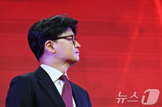한동훈 전 국민의힘 대선 경선 후보의 모습. (공동취재) 2025.5.3/뉴스1 ⓒ News1 김민지 기자