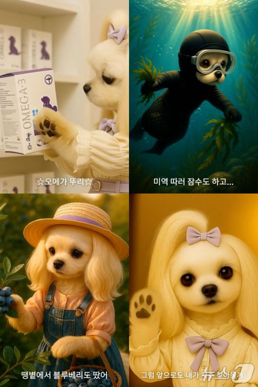 뜨아 AI 캐릭터 모음(한국반려동물영양연구소 제공) ⓒ 뉴스1