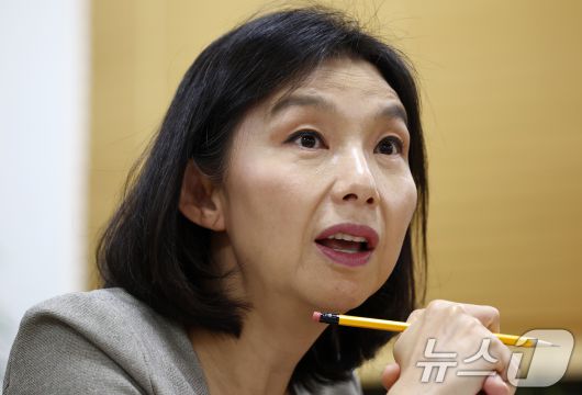 최호정 서울시의회 의장이 9일 서울 중구 서울시의회 의장실에서 뉴스1과 인터뷰를 하고 있다. ⓒ News1 김민지 기자