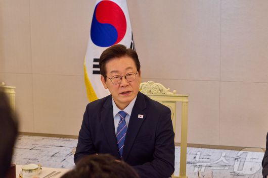 이재명 대통령이 지난 18일 서울 용산 대통령실 청사에서 열린 증권사 리서치센터장 오찬 간담회에서 발언하고 있다. (대통령실 제공. 재판매 및 DB 금지) 2025.9.18/뉴스1 ⓒ News1 이재명 기자